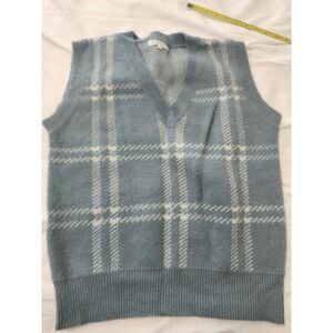 Women's Sweet Salt XS Knit V-Neck Sweater/Vest. Blue White